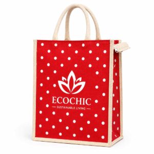 Printed Jute Gift Bag