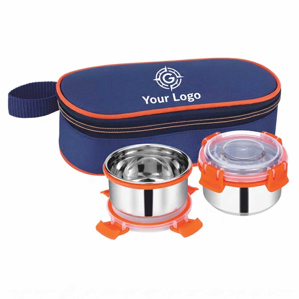 2 Container Insulated Lunch Box with Bag