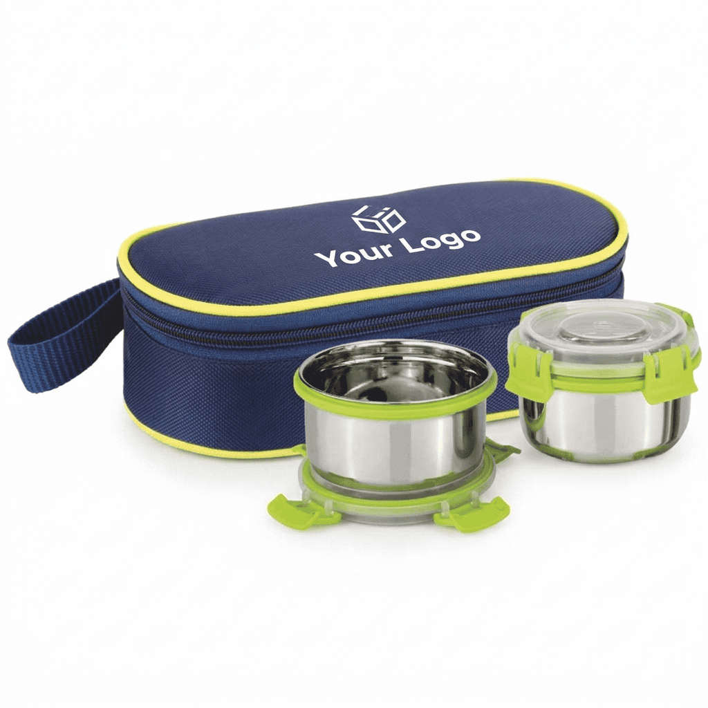 2 Container Stainless Steel Lunch Box