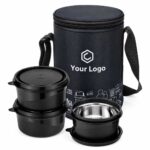 3 Container Insulated Lunch Box with Bag