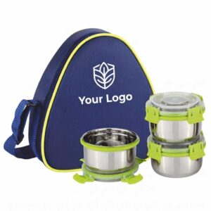 3 Container Insulated Lunch Box with Bag