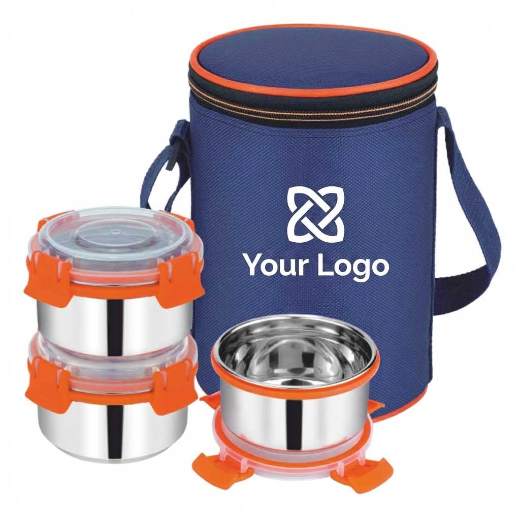 3 Container Stainless Steel Lunch Box
