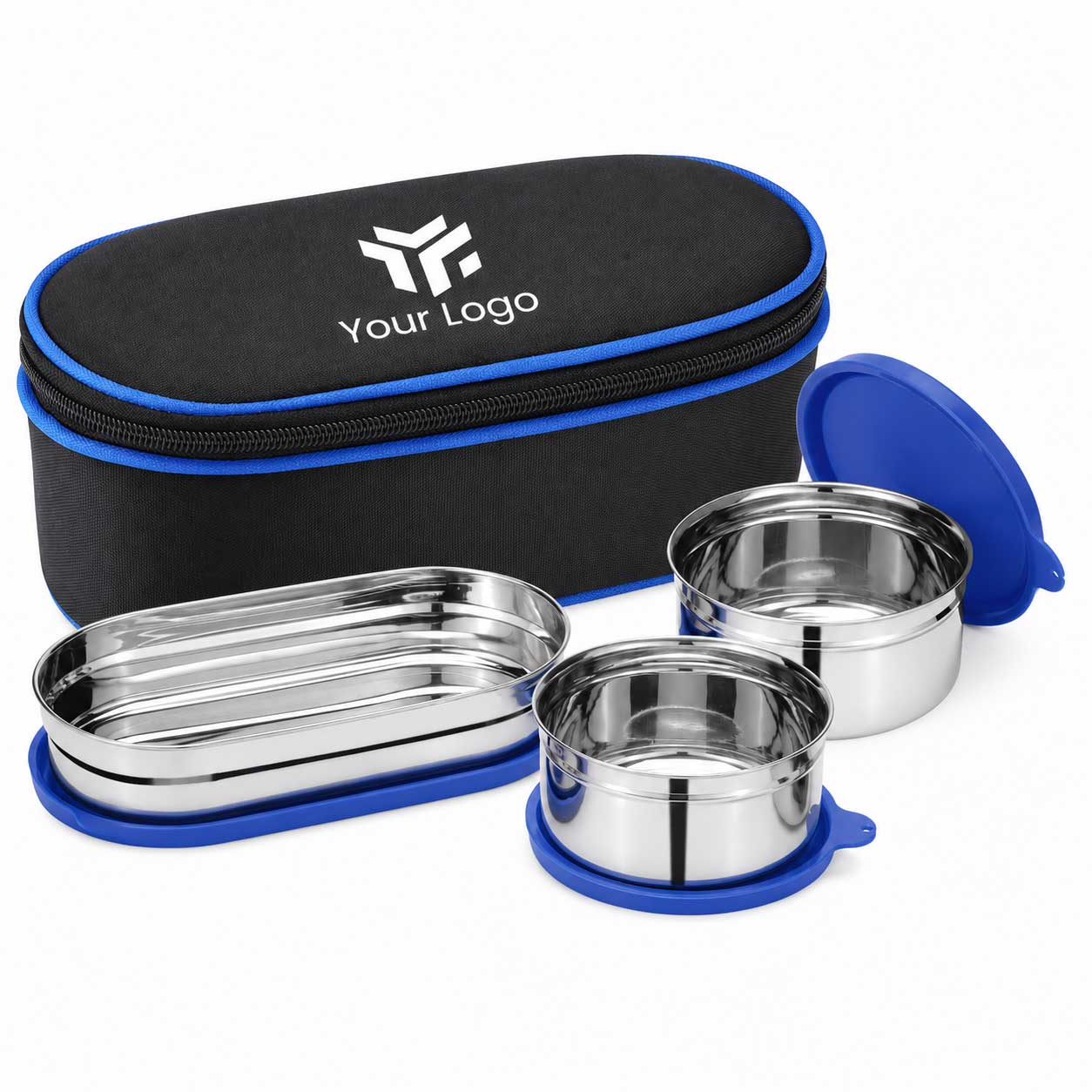 3 Piece Stainless Steel Lunch Box Set