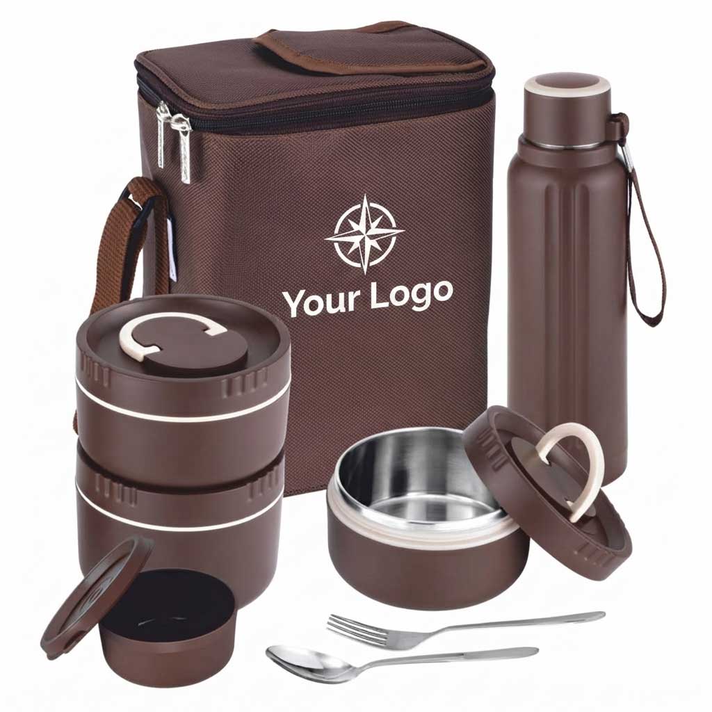 Insulated Lunch Box & Bottle Combo