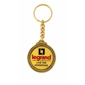 Customized Golden Meena Keychain