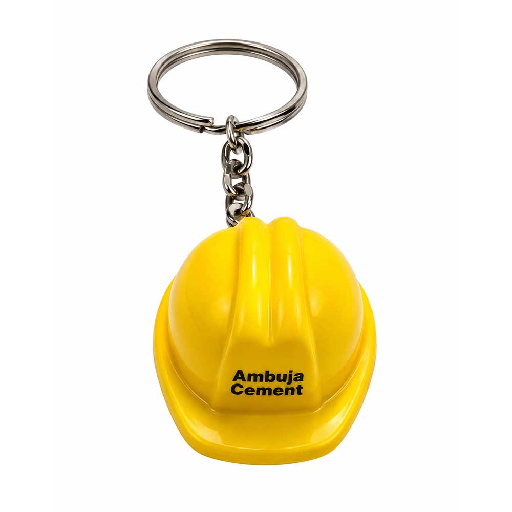 Helmet Shape ABS Printed Keychain
