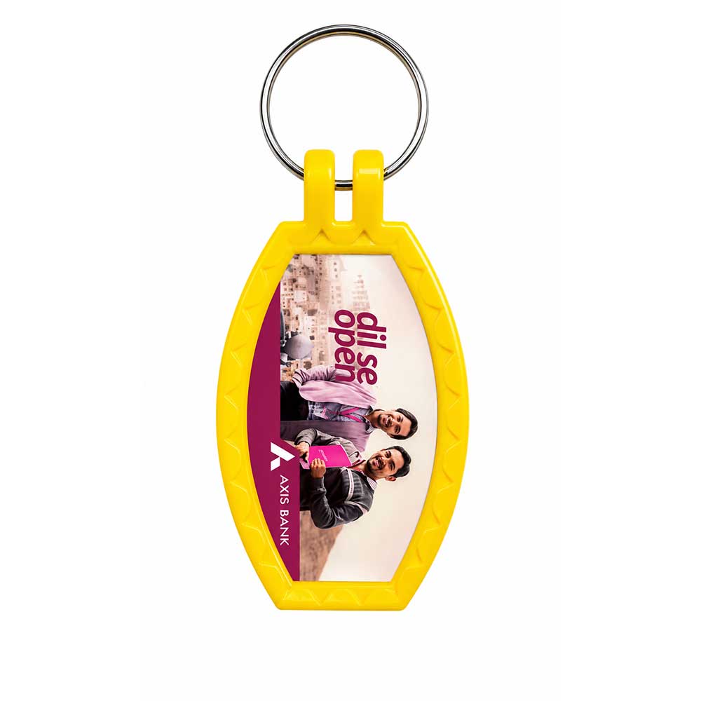 Oval ABS Meena Digital Keychain