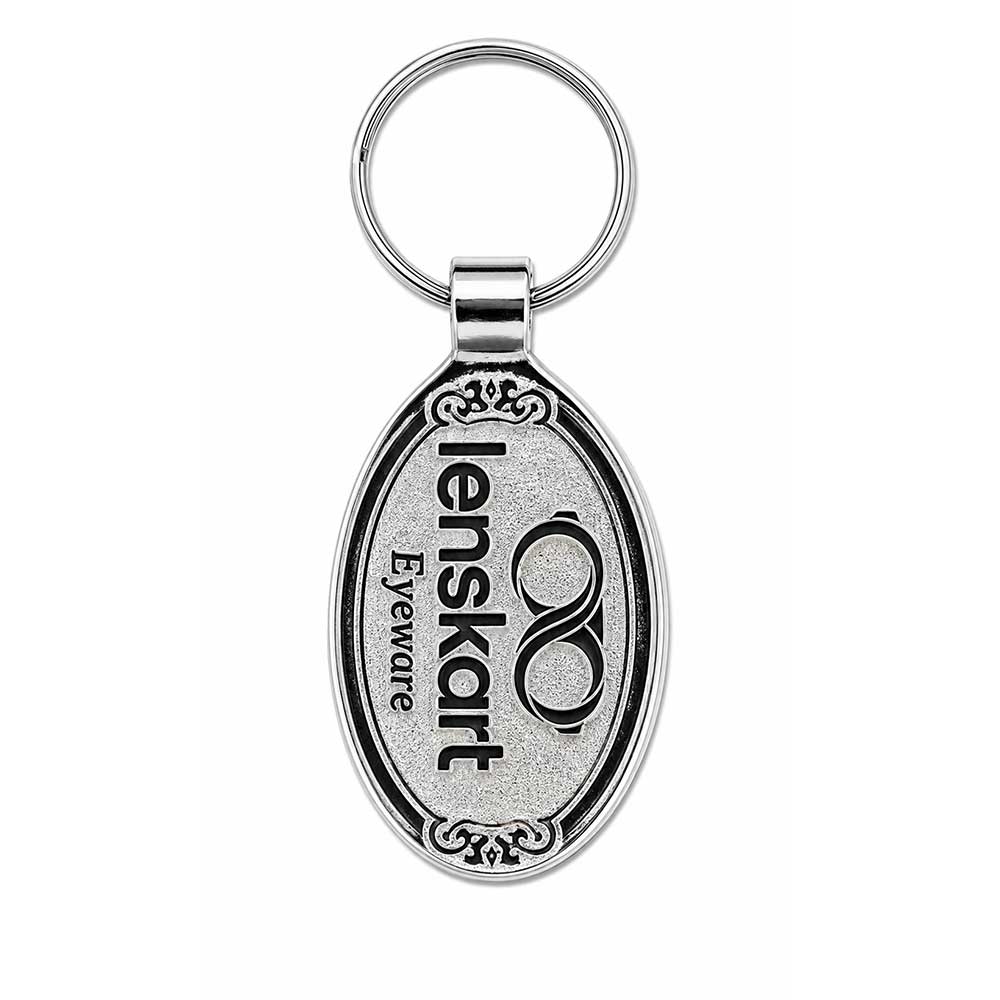 Personalized Chrome Spark Keyring