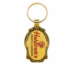 Personalized Golden Meena Keychain
