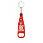 Powder Coated Bottle Opener Promotional Keychain