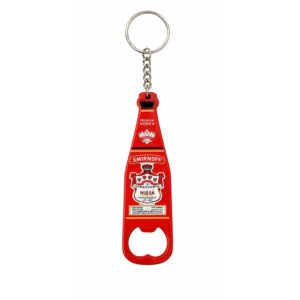 Powder Coated Bottle Opener Promotional Keychain