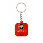 Powder Coated Custom Printed Keychain