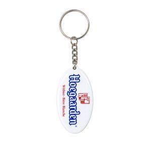 Powder Coated Oval Promotional Keychain