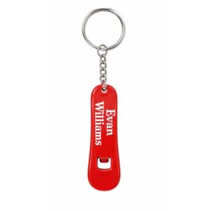 Powder Coated Promotional Bottle Opener Keychain