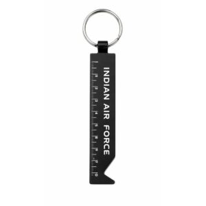 Powder Coated Promotional Ruler Keychain