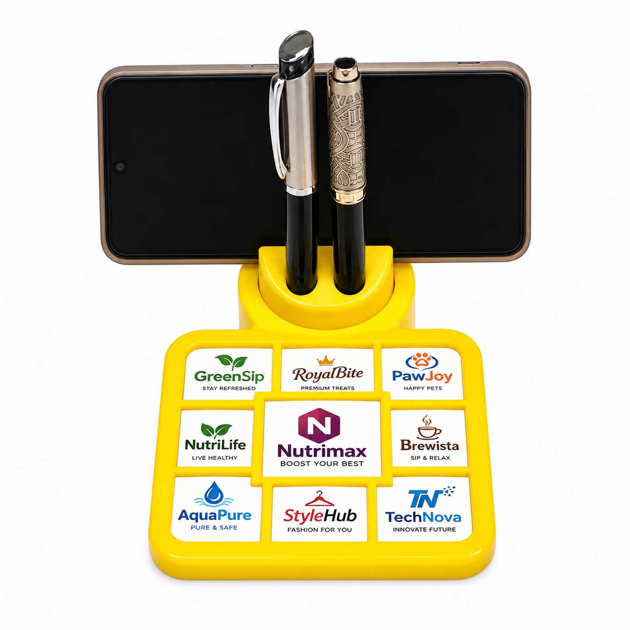 Promotional Mobile Stand with Dual Pen Holder