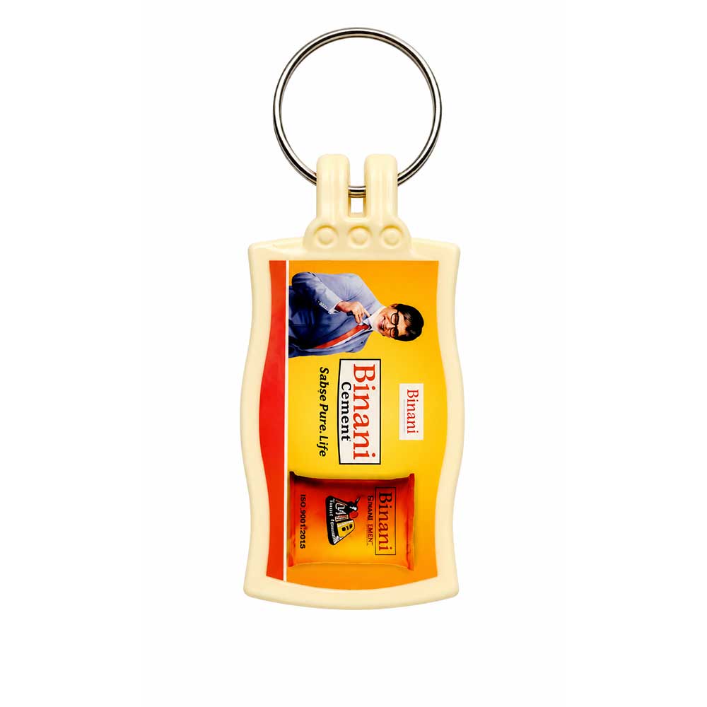 Rectangle ABS Meena Digital Keychain