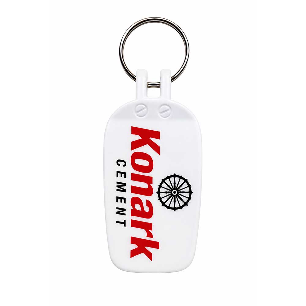 Rectangle ABS Printed Meena Keychain
