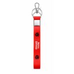Satin Strap Promotional Keychain with Hook