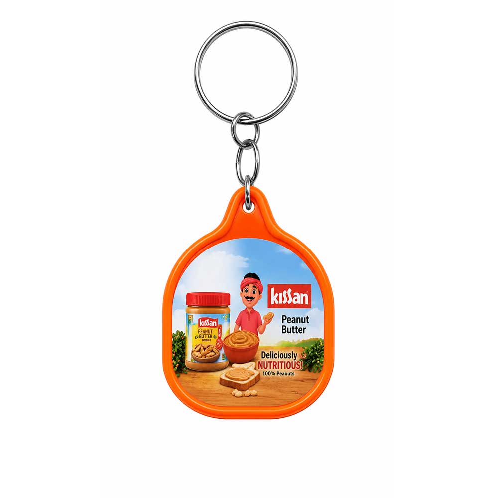 Round ABS Meena Digital Keychain
