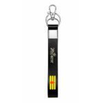 Satin Strap Promotional Keychain with Swivel Hook