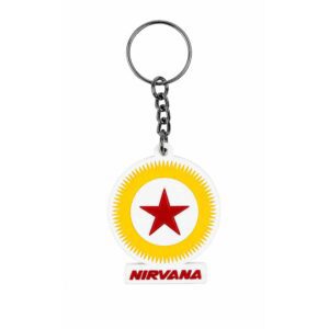 Silicone Round Promotional Keychain