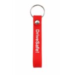 Silicone Strap Promotional Keychain