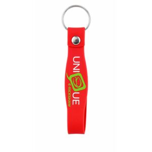 Silicone Strap Promotional Keychain