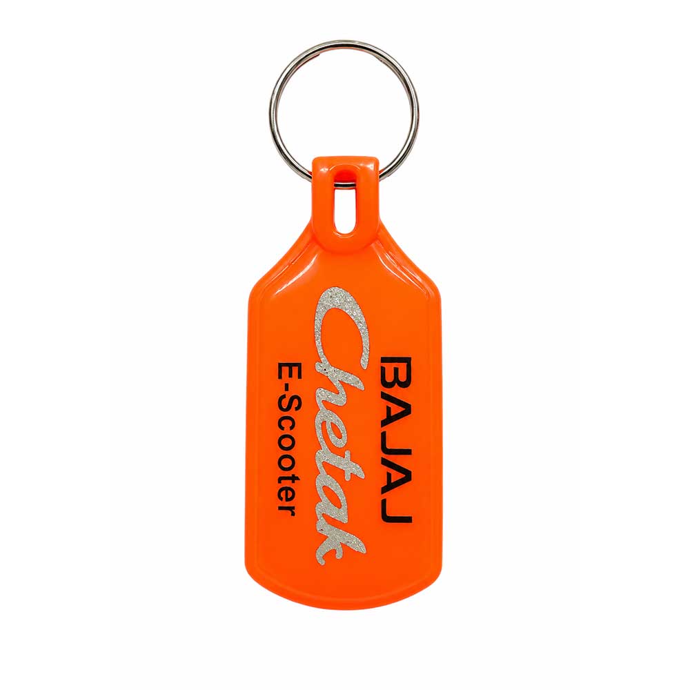 Tag Shape ABS Printed Meena Keychain