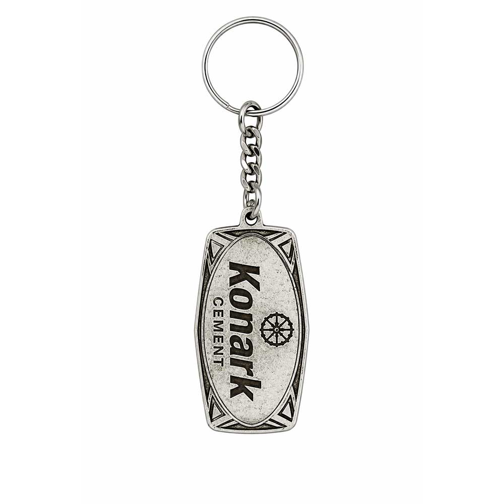 Vintage Nickel Spark Keychain